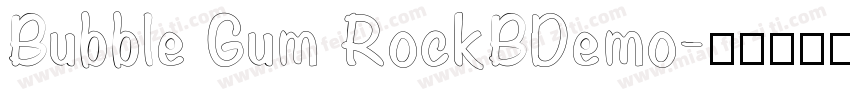 Bubble Gum RockBDemo字体转换